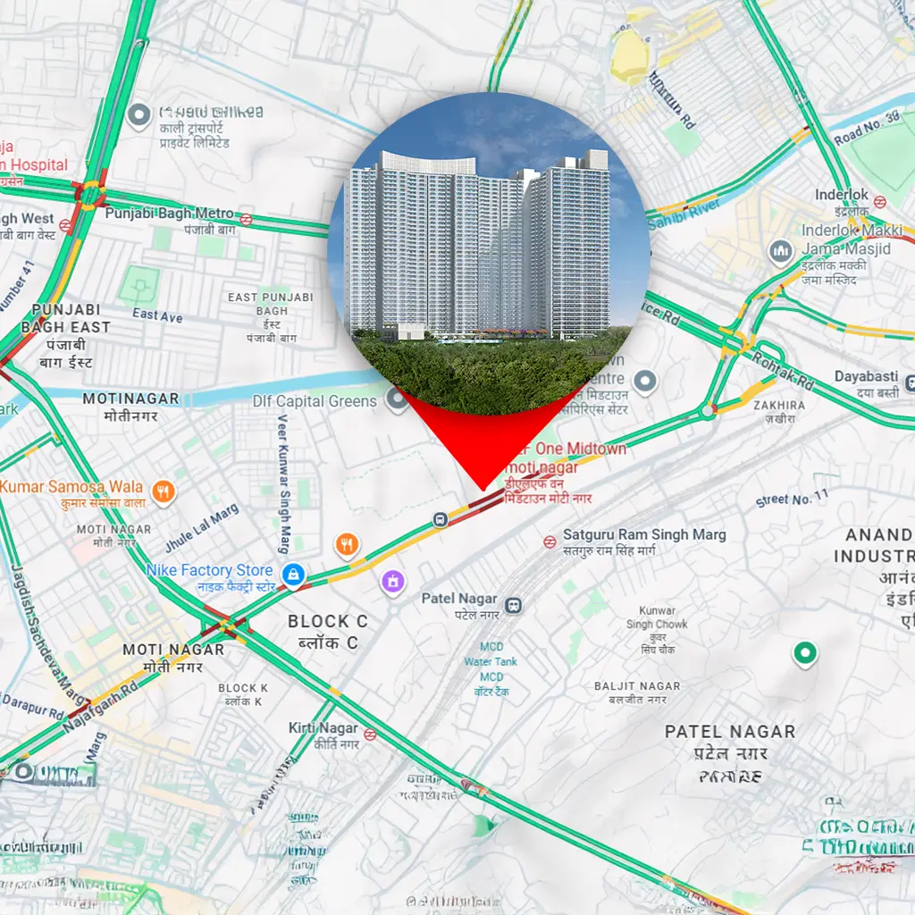 DLF One Midtown Area Guide